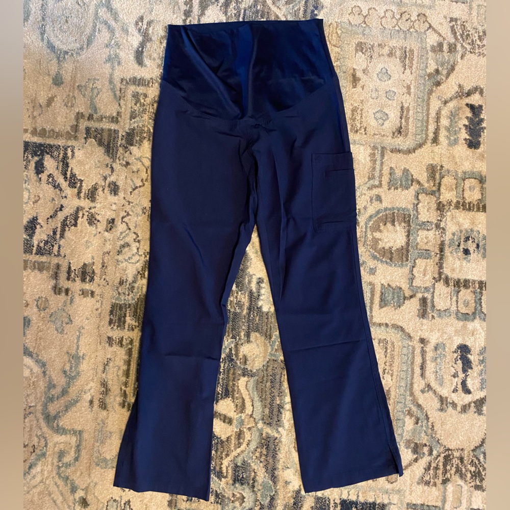 Med Couture Blue Maternity Scrub Pants